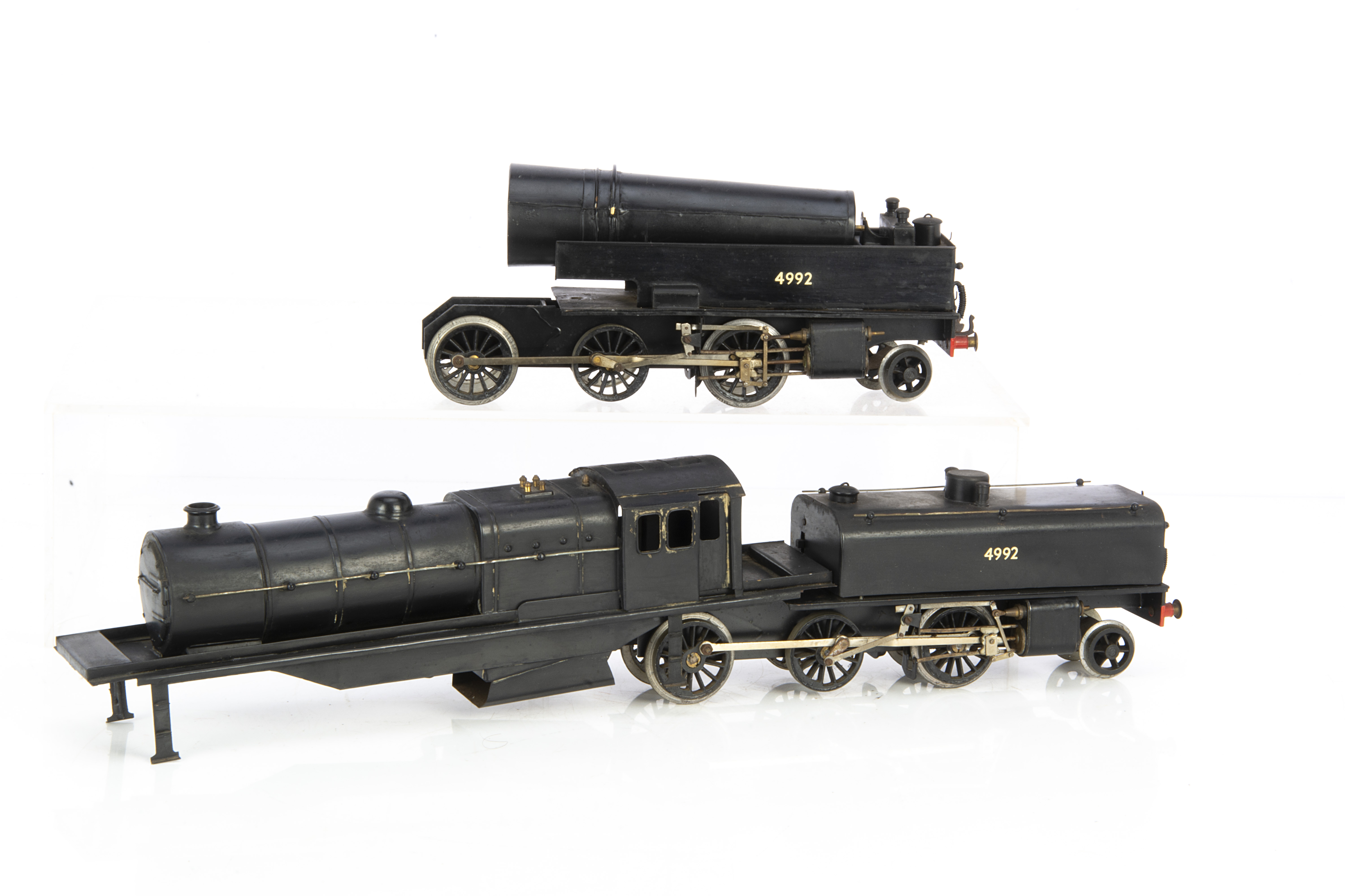 A scratchbuilt 0 Gauge electric LMS 2-6-6-2 'Beyer-Garratt' Locomotive, finished in plain black