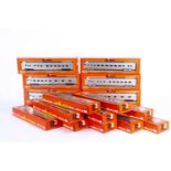 Rivarossi H0 Gauge various Railway Companies silver Coaches, Santa Fe, 6771 and 6773, Boston and