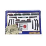 Arnold N Gauge German Diesel Freight/Passenger Set, a boxed 0211 set, comprises DB V100 2093 in