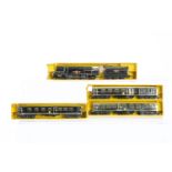 Rare unboxed Tri-ang TT Gauge T43 Sunshine Gold Train set, comprising gold Merchant Navy Class 'Clan