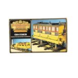 A Hornby 3½" Gauge G104 'Rocket' Coach, in original box with name transfer sheet, VG-E, box G-VG,