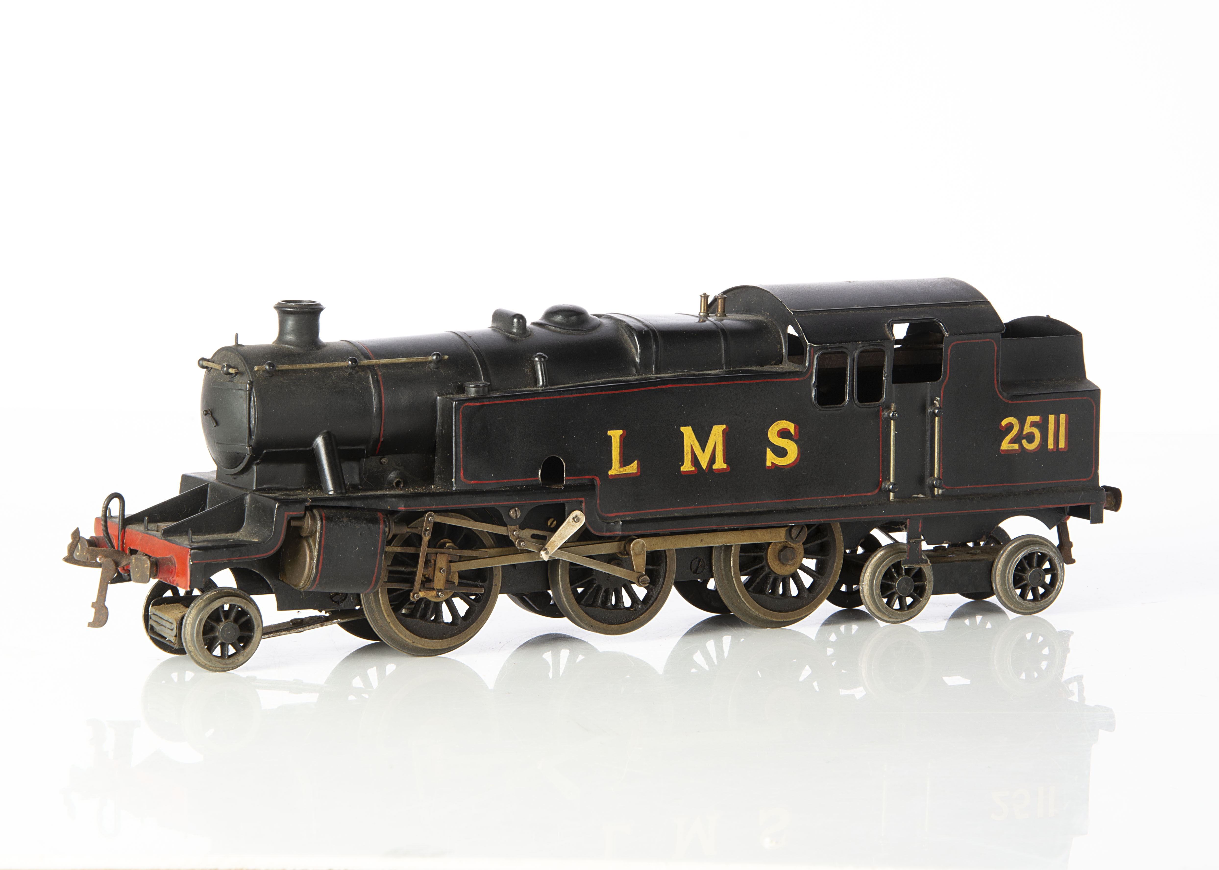 A Bassett-Lowke 0 Gauge clockwork Stanier 2-6-4 Tank Locomotive, in LMS lined black as No.2511,