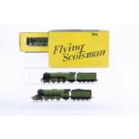 Trix 00 Gauge LNER green Locomotives and Tenders, 1180 Class A3 4472 'Flying Scotsman' with single