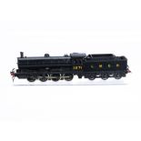 Nu-Cast 00 Gauge Kitbuilt LNER black Class Q6 0-8-0 Locomotive and Tender, No 1271, built to a