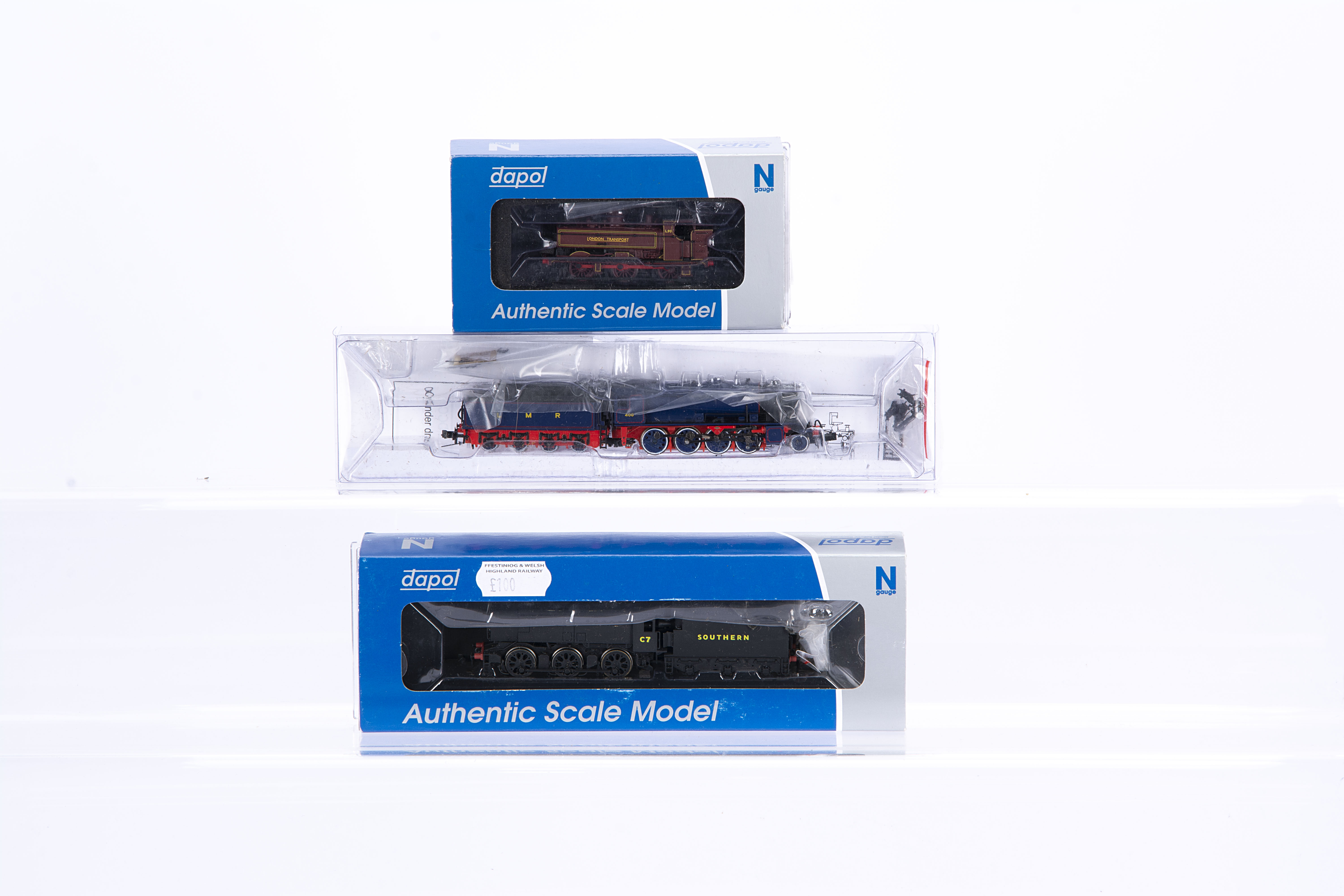 N Gauge British Outline Steam Locomotives, Dapol cased 2S-007-020 L90 Pannier tank locomotive in