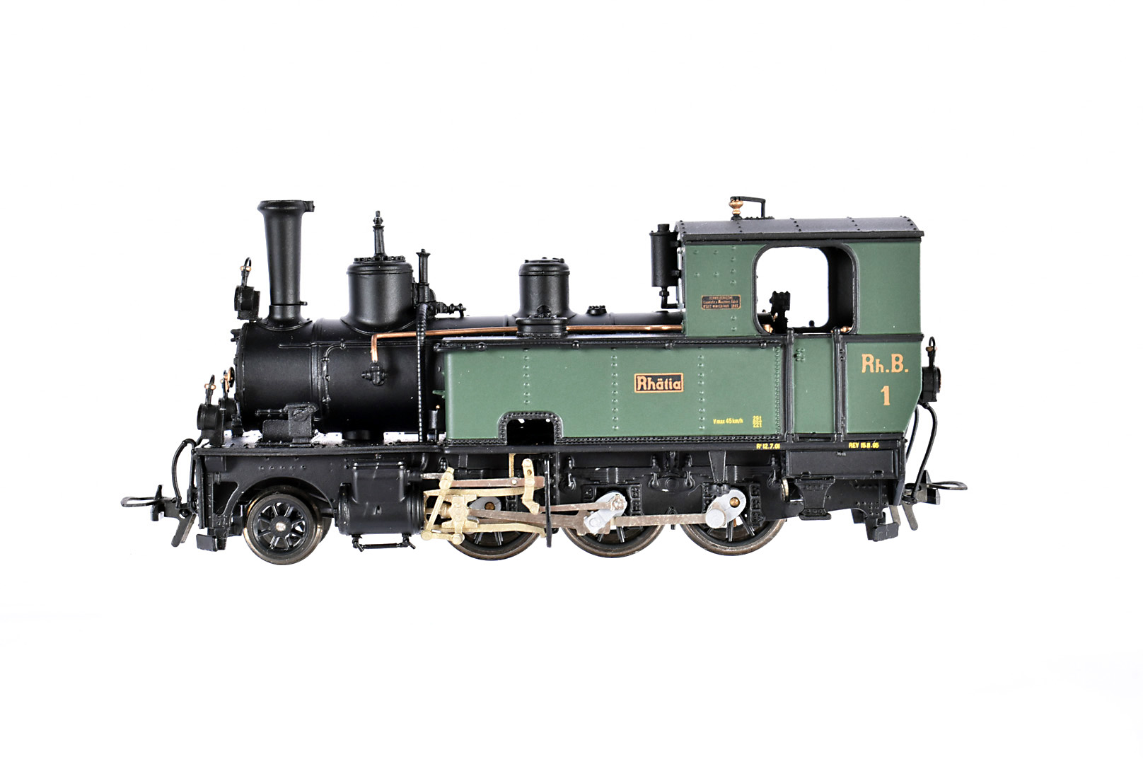 Bemo Exclusive Metal Collection 2006 H0m Gauge Steam Tank Locomotive, boxed, with literature, 1295