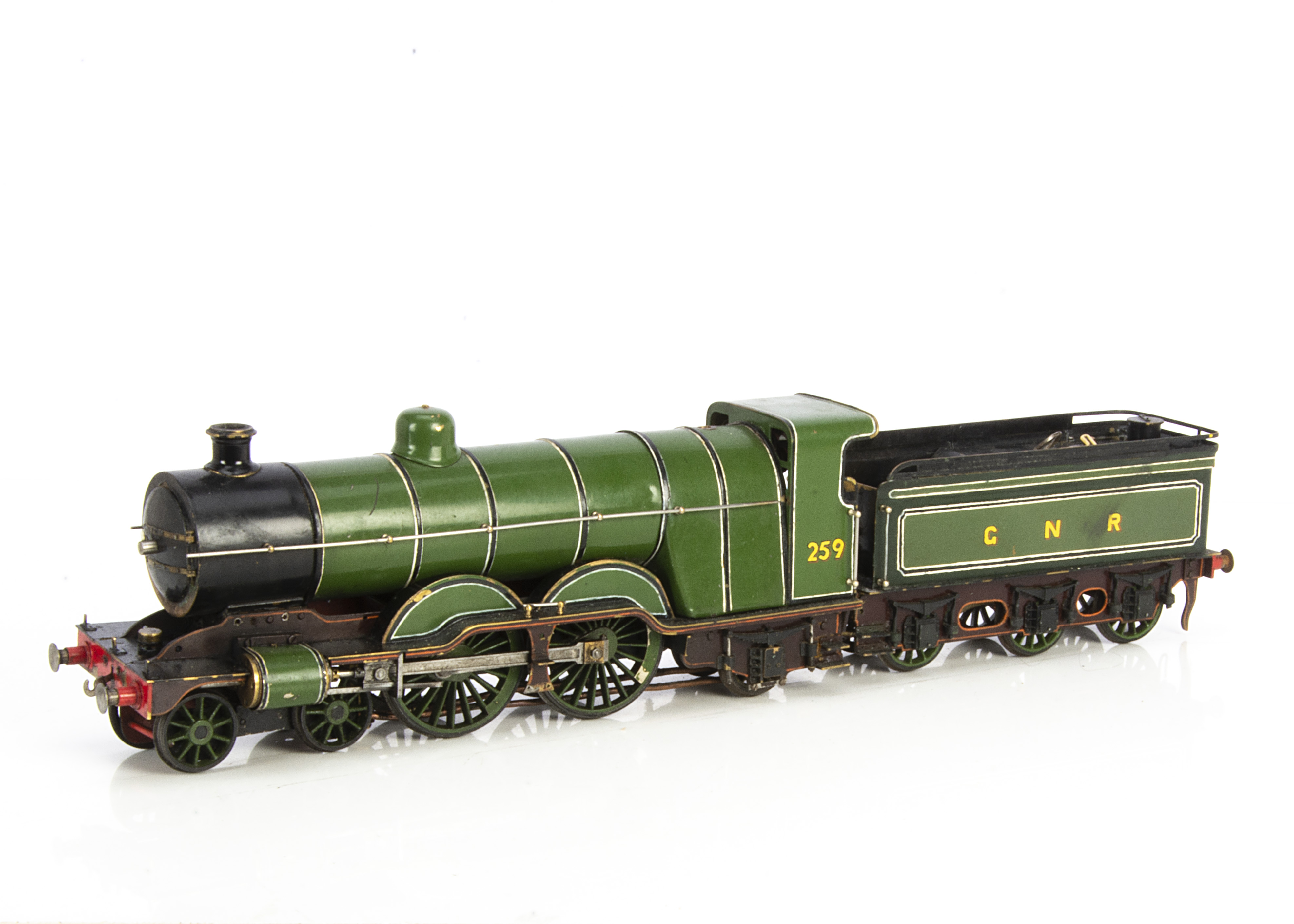 A Gauge 1 live steam coal-fired GNR 'Ivatt Atlantic' 4-4-2 Locomotive and Tender, a fully-engineered