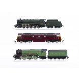 Trix 00 Gauge unboxed LNER and BR Locomotives and Märklin Hamo SNCF Locomotive and Tender, Trix,