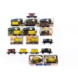 00 Gauge Kitbuilt Airfix Esso and Cement trains, many in original boxes, Airfix Kitbuilt Esso Tank