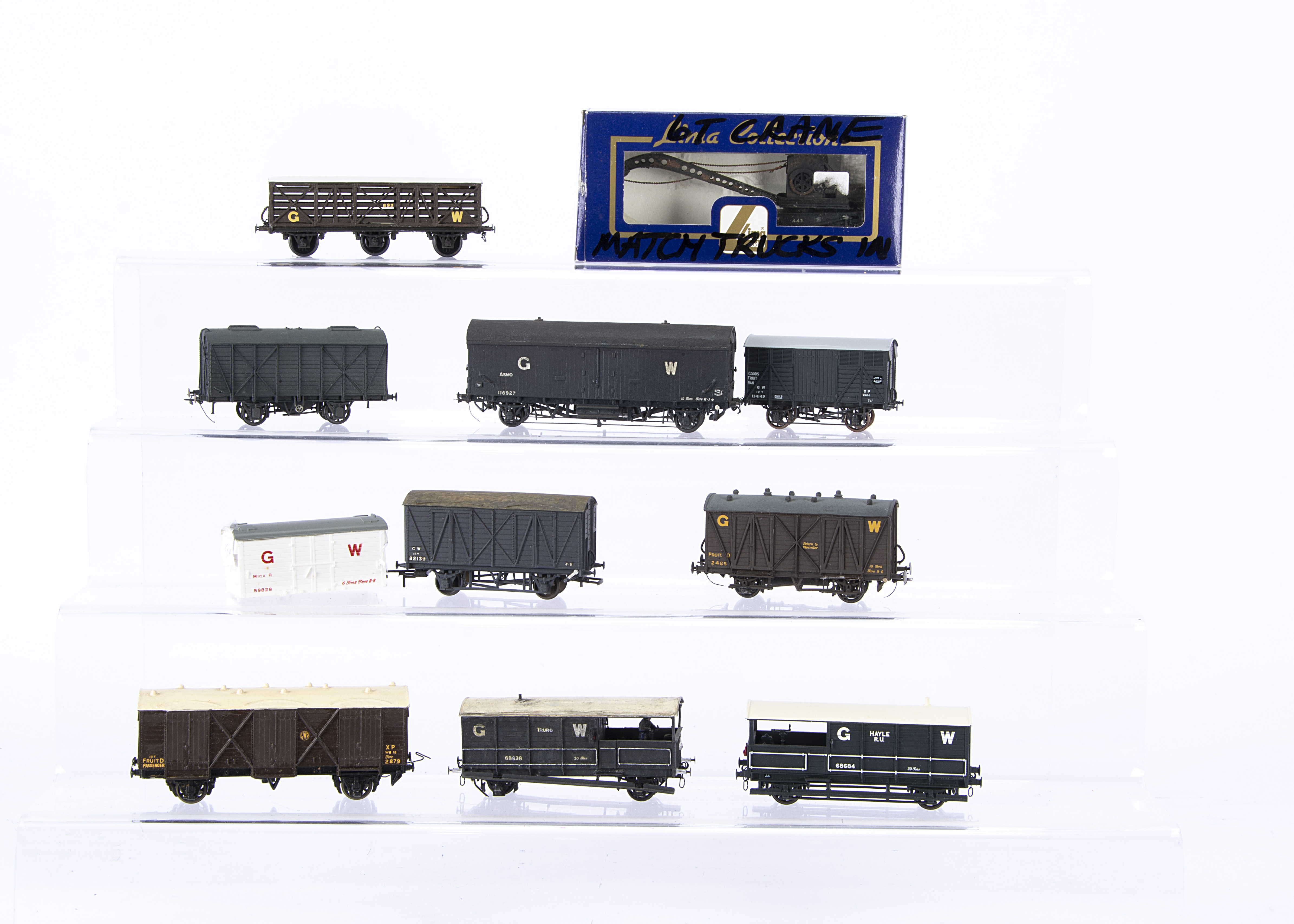 00 Gauge GWR and BR WR Kitbuilt and modified RTR Vans and tank wagons, kitbuilt Ratio and other