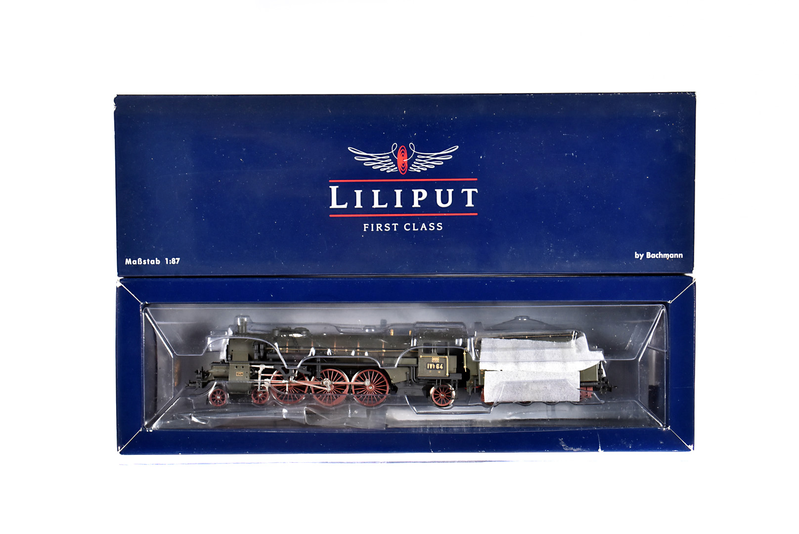 Liliput By Bachmann H0 Gauge German Steam Locomotive and Tender, a boxed L104000 IV h 64 in green