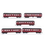 Kitbuilt 00 Gauge London Underground Clerestory maroon 1905 5-Car Set, comprising Power Car with two