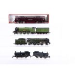 Trix 00 Gauge Steam and Diesel Locomotives, metal body BR green 70000 'Britannia' (some scuffing),