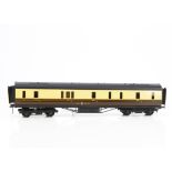 An Exley 0 Gauge GWR Full Brake Coach, in chocolate/cream livery as No. 322, a type K4 coach with