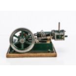 A Single-cylinder Horizontal Engine by Clarkson, with side-mounted cylinder approx 1½" x 2" with