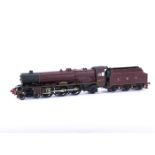A Kitbuilt Finescale 0 Gauge LMS 'Princess Royal' class 4-6-2 Locomotive and Tender, apparently from