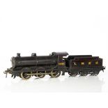 A Bassett-Lowke 0 Gauge clockwork Freelance 0-6-0 Locomotive and Tender, in LNER lined black as No.