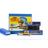 Hornby-Dublo 00 Gauge 3-Rail Train Set and Locomotives, EDG17 comprising BR gloss black 0-6-2T