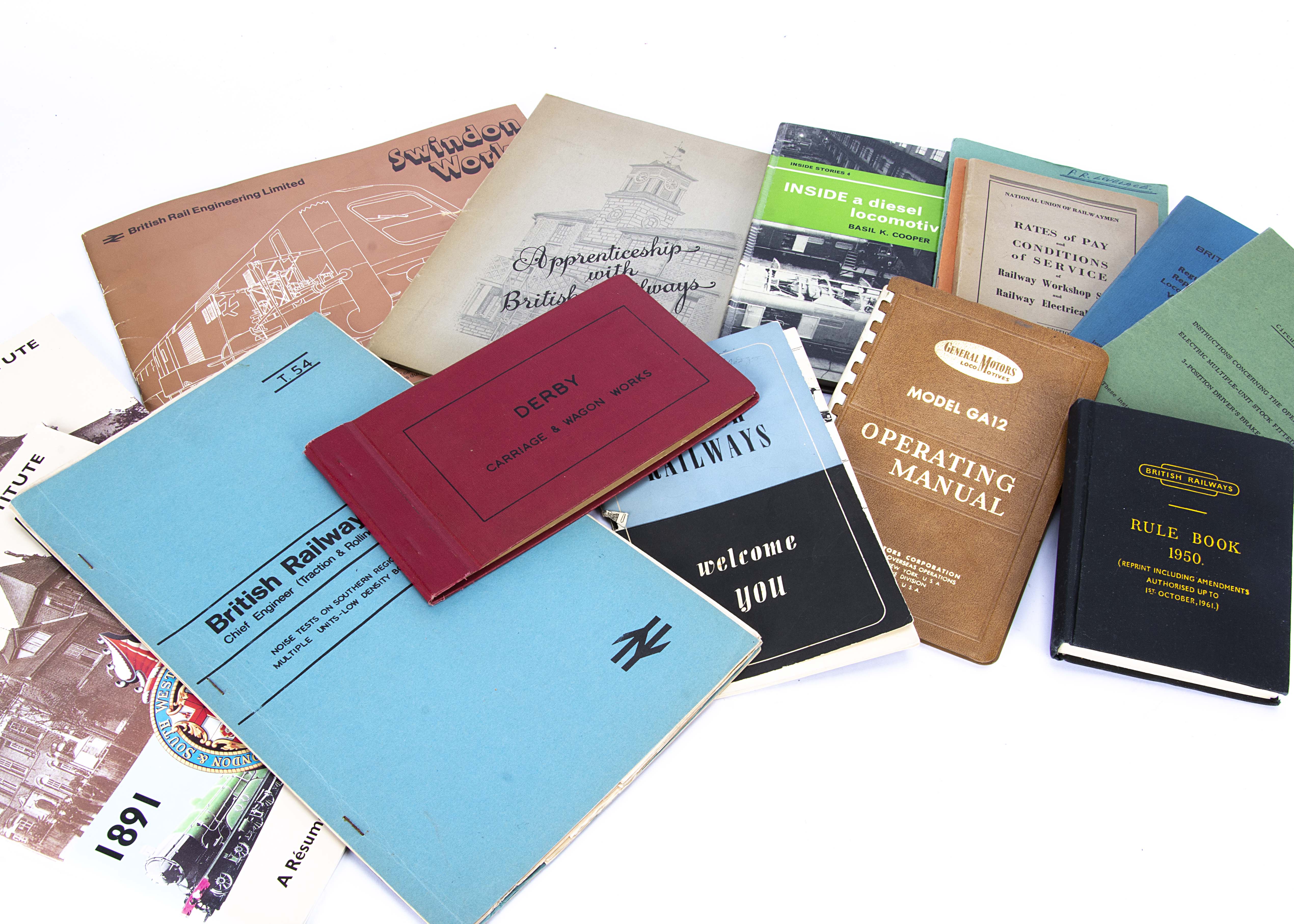 1950s and Later BR and Other Railway Related Ephemera, various items many British Rail hand books,