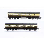 Lawrence and Goddard 00 Gauge GWR chocolate and cream Compartment Coaches, 4244 All Third and 6707