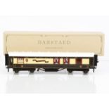 A Coarse-scale 0 Gauge Pullman Car 'New Century Bar' by Darstaed, in traditional Pullman umber/cream