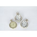GWR and LNER Pocket Watches in Silver Plated Cases, two GWR examples, Swiss made Devlet Demir