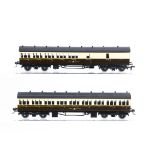 Lawrence and Goddard 00 Gauge GWR chocolate and cream Compartment Coaches, 4245 All Third and 6707