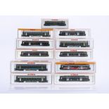 Arnold N Gauge Swiss Coaching Stock, a cased group all SBB in green livery, 3704, 3703, 3703 CH,