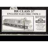 A Finescale 0 Gauge BR English Electric class 37 Co-Co Diesel Locomotive Body Kit and motorising