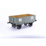 A 5" Gauge Hand-built and exceptionally well-detailed Midland Railway 5-plank Manure Wagon, the