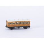 Kitbuilt 00 Gauge 4mm Lanarkshire and Dumbartonshire 4-wheel All 3rd Coach 67, built and painted