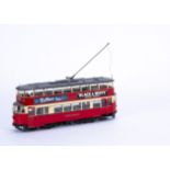 A Finescale 0 Gauge London Transport 'Feltham' Tram by St Petersburg Tram Collection, with highly-