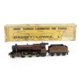 A partially-repainted Bassett-Lowke 0 Gauge live steam LMS Stanier 'Mogul' 2-6-0 Locomotive and