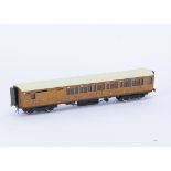 00 Gauge 4mm LNER 6 Compartment Brake/3rd Corridor 62787, probably Lawrence Scale Models, in