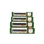 HAG H0 Gauge Golden Pass Panoramic Coaches, a boxed rake of four, BLS Golden Pass, 745, 741 (2),