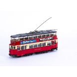 A Finescale 0 Gauge London Transport 'Feltham' Tram by St Petersburg Tram Collection, with highly-