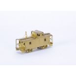 Railworks Ltd H0 Gauge P.R.R. Wood Cabin Car N-6a Wide Cupola, Woosung, Korea, unpainted, in