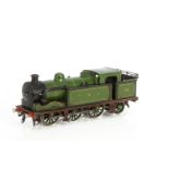 A Bing for B-L Gauge 1 clockwork GNR 0-6-2 'Condensing Tank' Locomotive, in original GNR lined two-