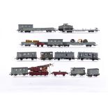 Various Kitbuilt and modified 00 Gauge London Underground grey Maintenance Stock, including four