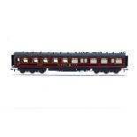 Kitbuilt 00 Gauge LMS maroon 12-wheel Dining Car, No 102, built and finished to an excellent
