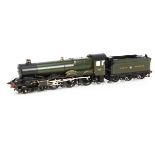 A Masterpiece Models finescale 0 Gauge electric GWR King Edward VII 4-6-0 locomotive and tender