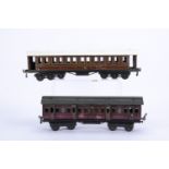 Märklin and Bassett-Lowke Gauge 1 LMS Coaching Stock, comprising Märklin MR 1st/3rd clerestory-