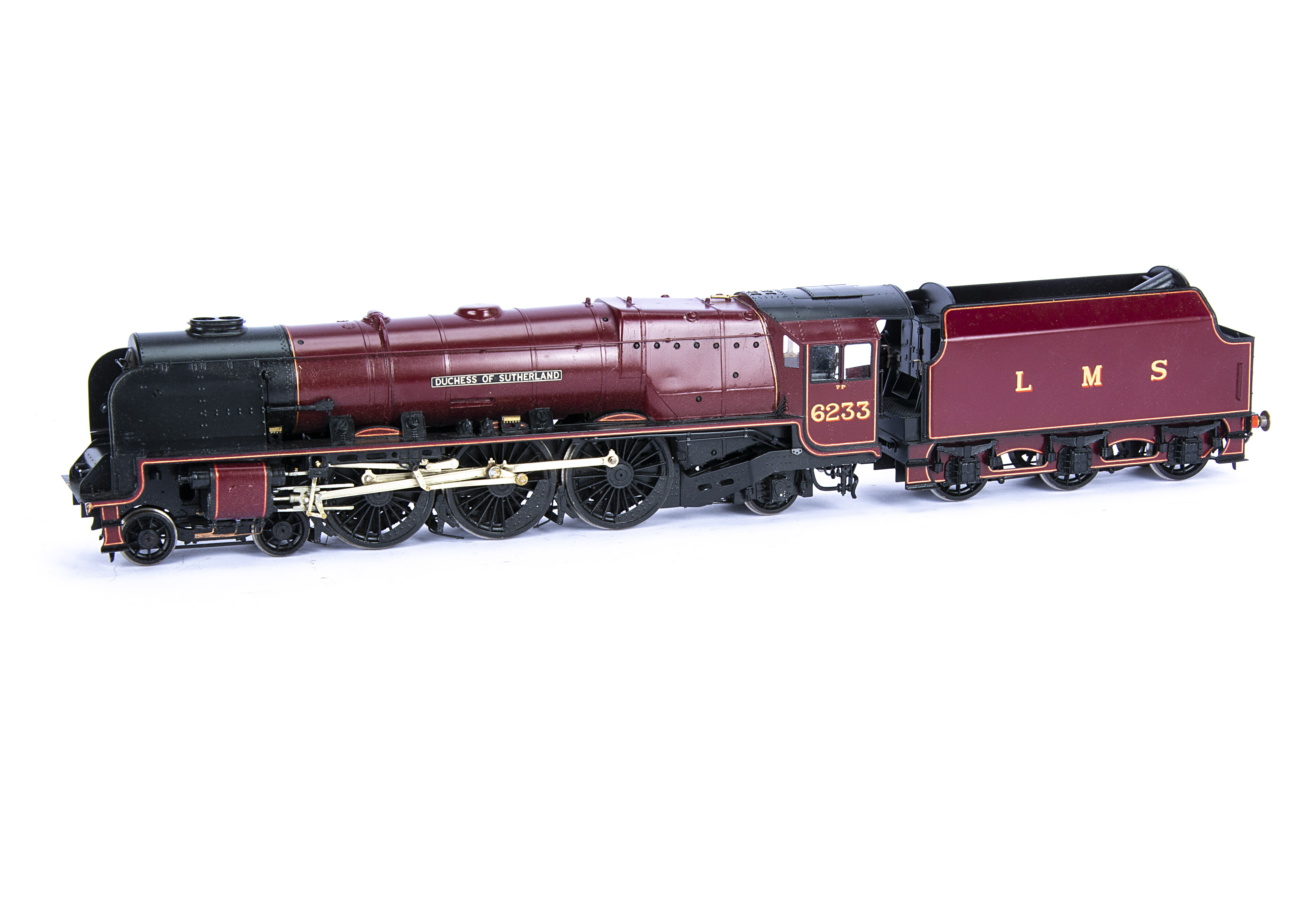 A Kitbuilt Finescale 0 Gauge LMS 'Duchess' class 4-6-2 Locomotive and Tender, apparently from a