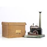 A boxed Bing (BW) Live Steam Stationary Engine, ref 10/15/2, with small oscillating single