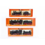 Rivarossi H0 Gauge FS black Steam Locomotives and Tenders, 1130 0-6-0 No 2049, 1138 2-6-0 No 625 321