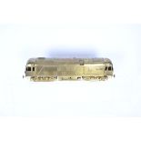 A boxed unpainted brass Finescale 0 Gauge BR class 24 Diesel Locomotive by San Cheng or similar,