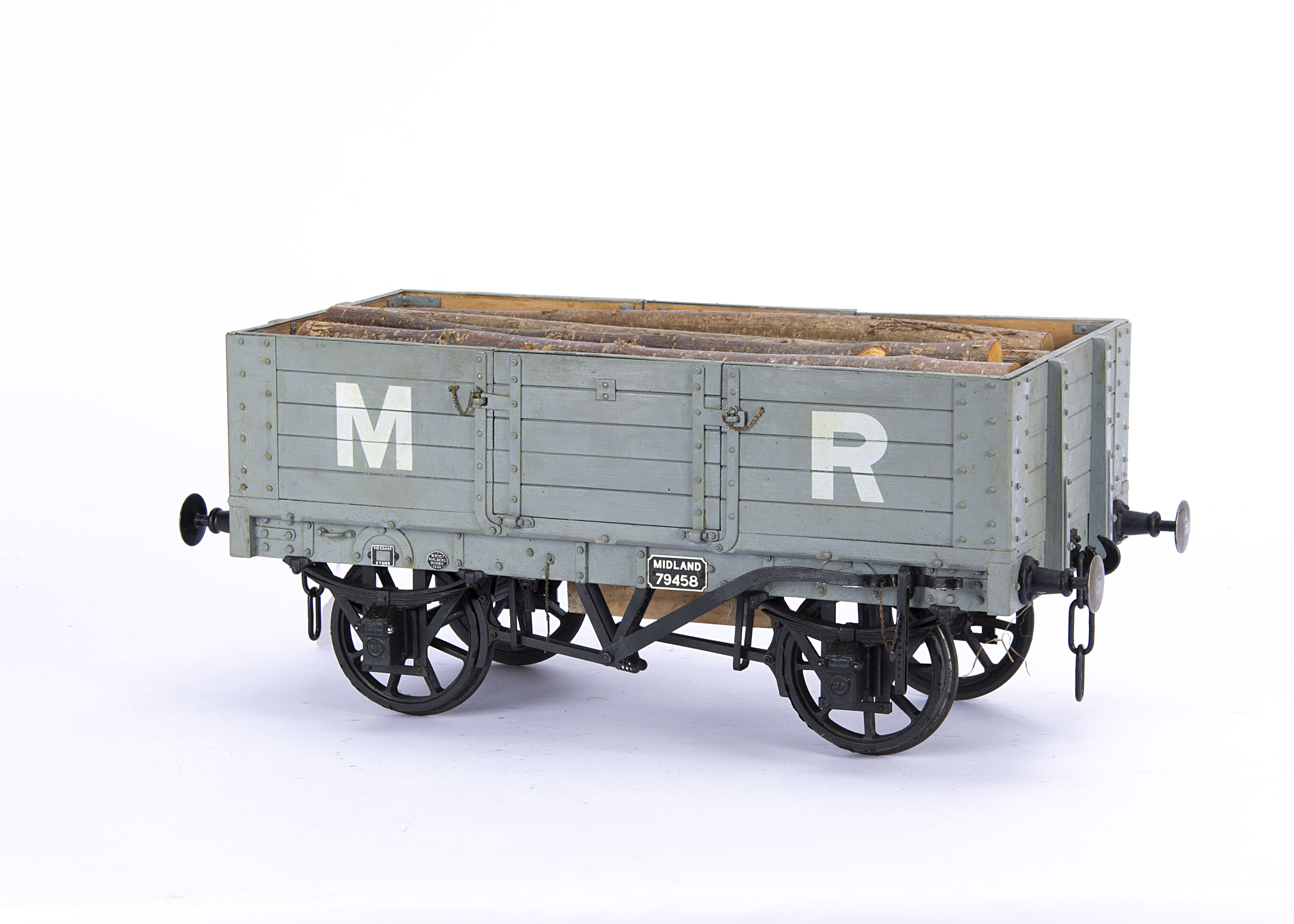 A 5" Gauge Hand-built and exceptionally well-detailed Midland Railway 7-plank Wagon, the original