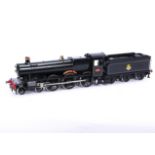 A Gauge 1 ex-GWR 49xx 4-6-0 'Hall' class Locomotive and Tender by Fine Scale Brass (San Cheng),