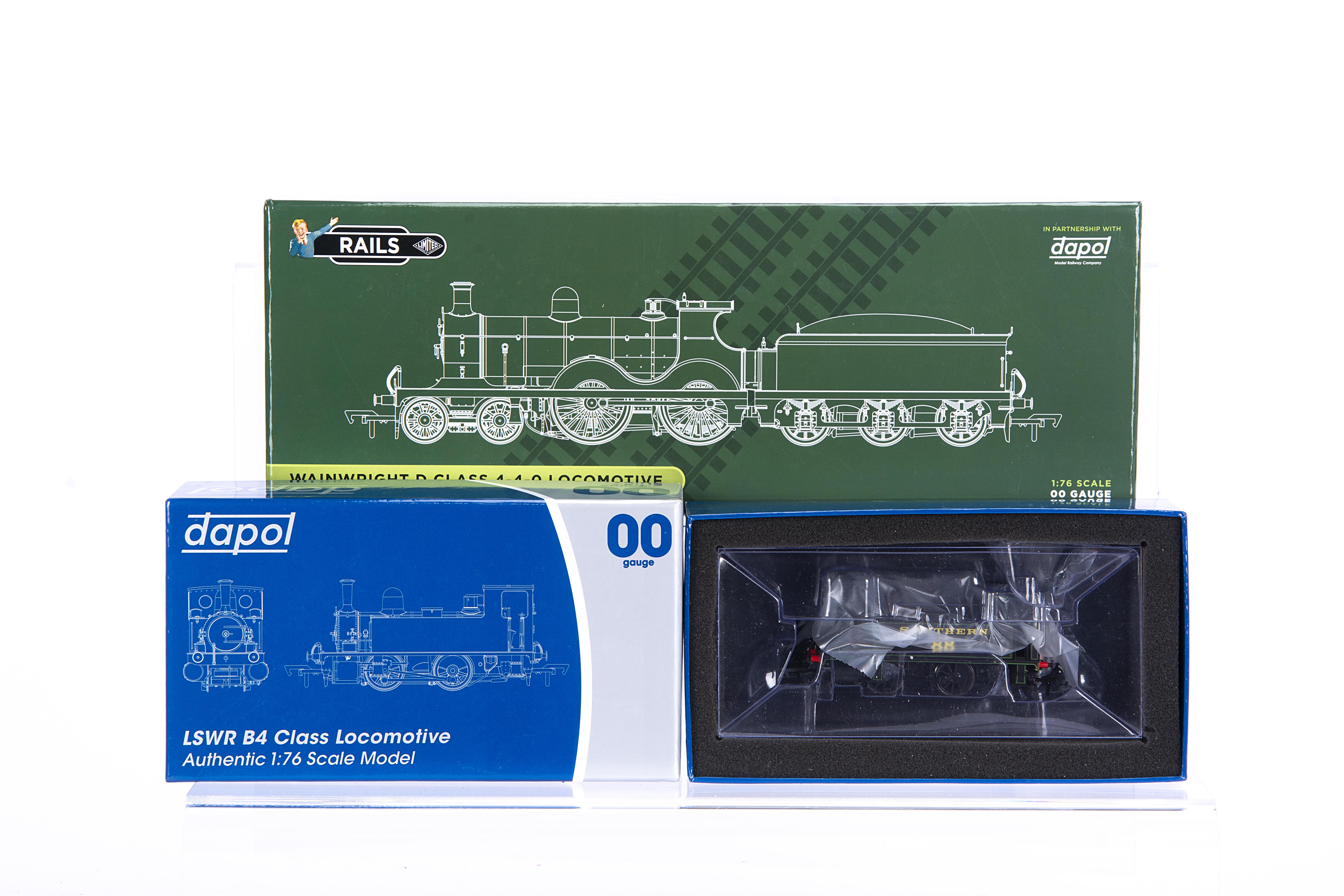 Pair of Dapol 00 Gauge SR Steam Locomotives, 45-027-002 olive green Wainwright D Class 1730