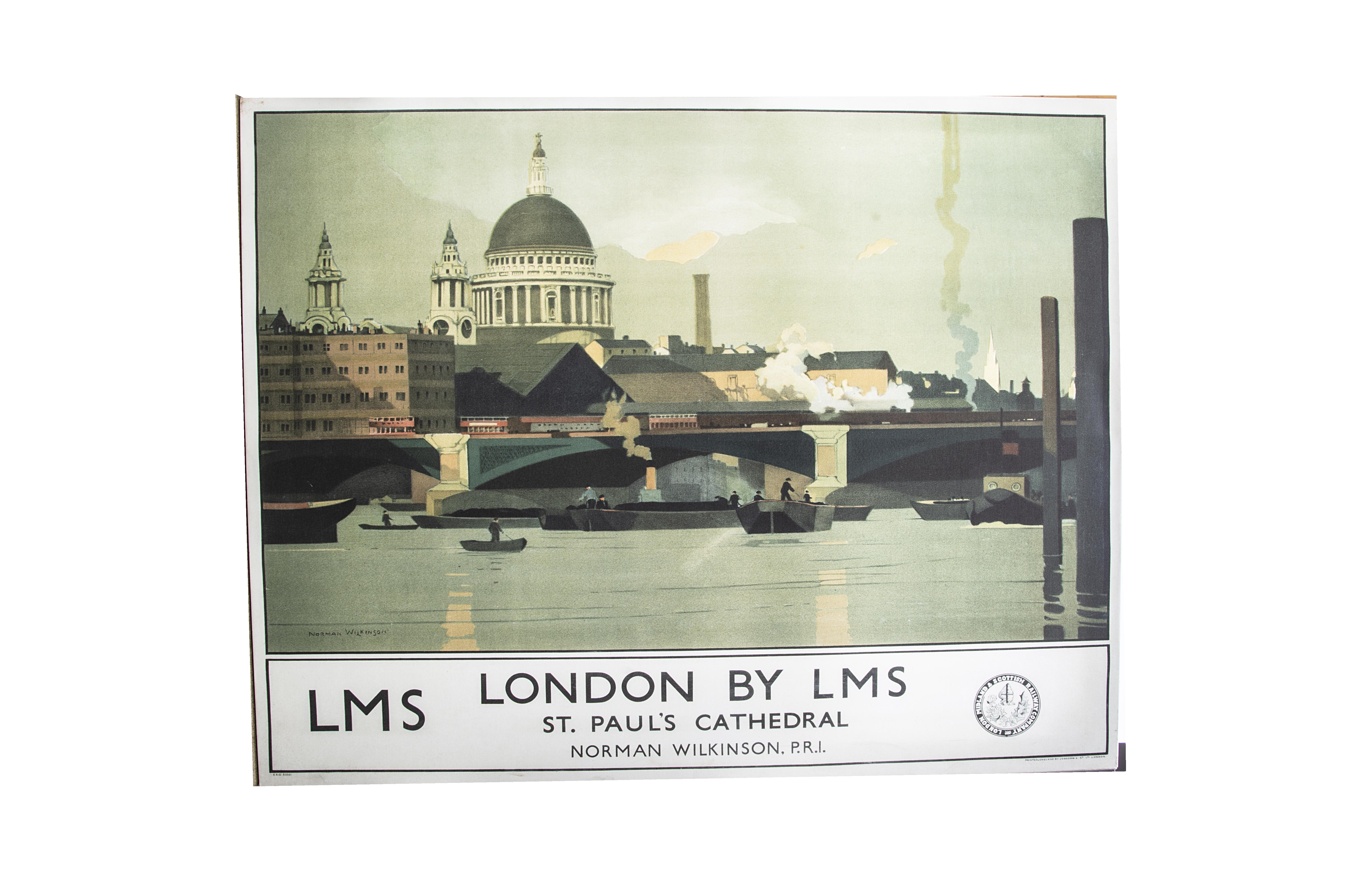 Print on Canvas 'London by LMS', NRM Collection, London By LMS, St Pauls Cathedral, by Norman